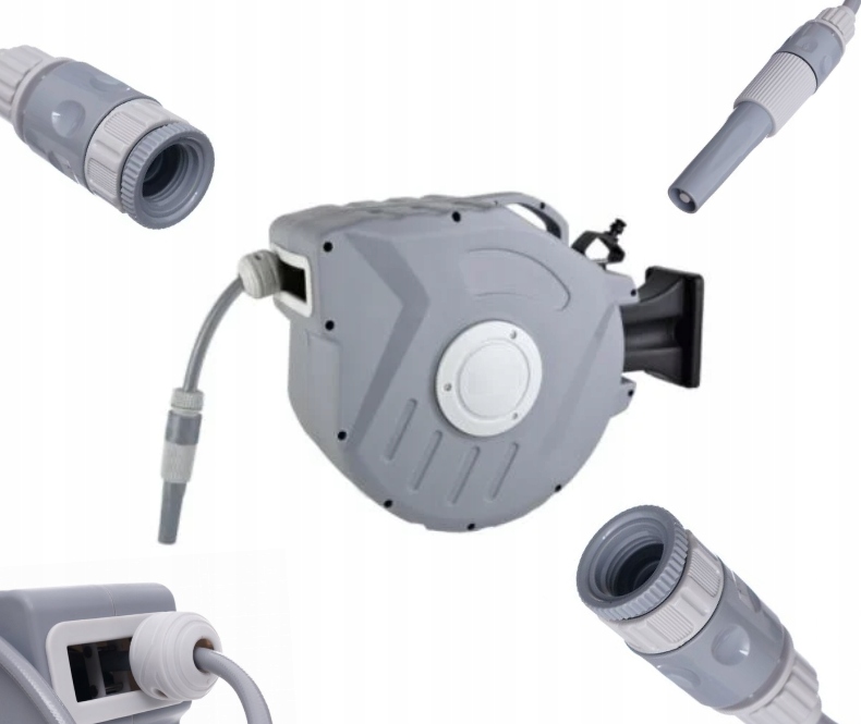 Bęben Wąż Ogrodowy Zwijacz Automatyczny 15M 1,5M 1/2"