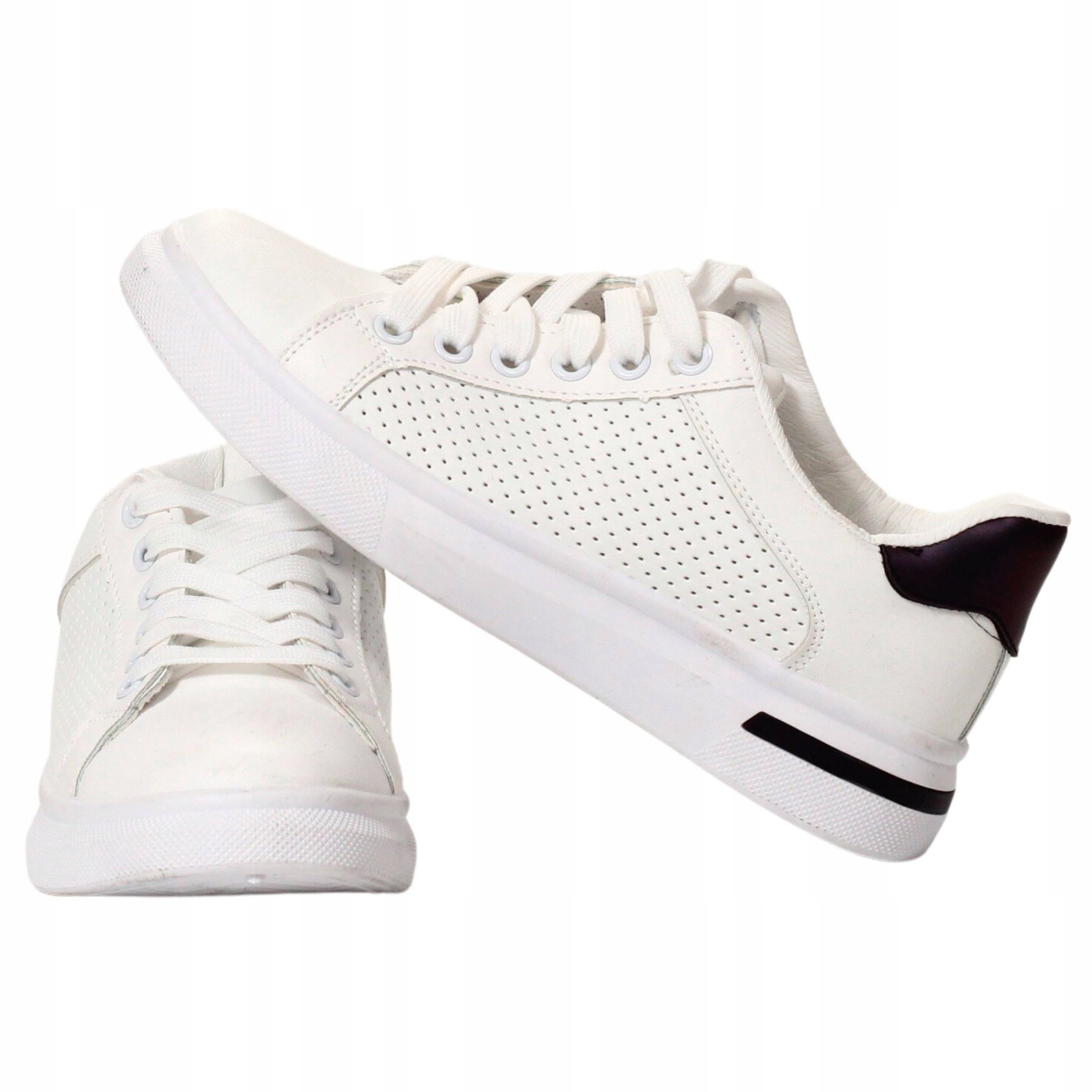 bílo-černé dámské sportovní tenisky Adidasy Boty Sneakersy prolamované lék 40