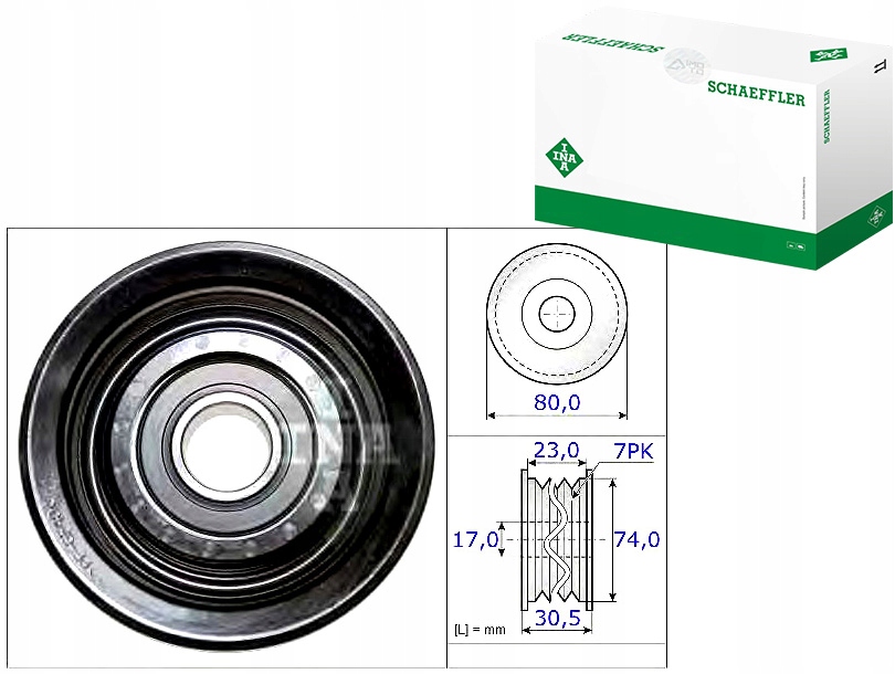 Ina Váleček Napinača Vícedrážkového Řemene Honda 2,0 08-