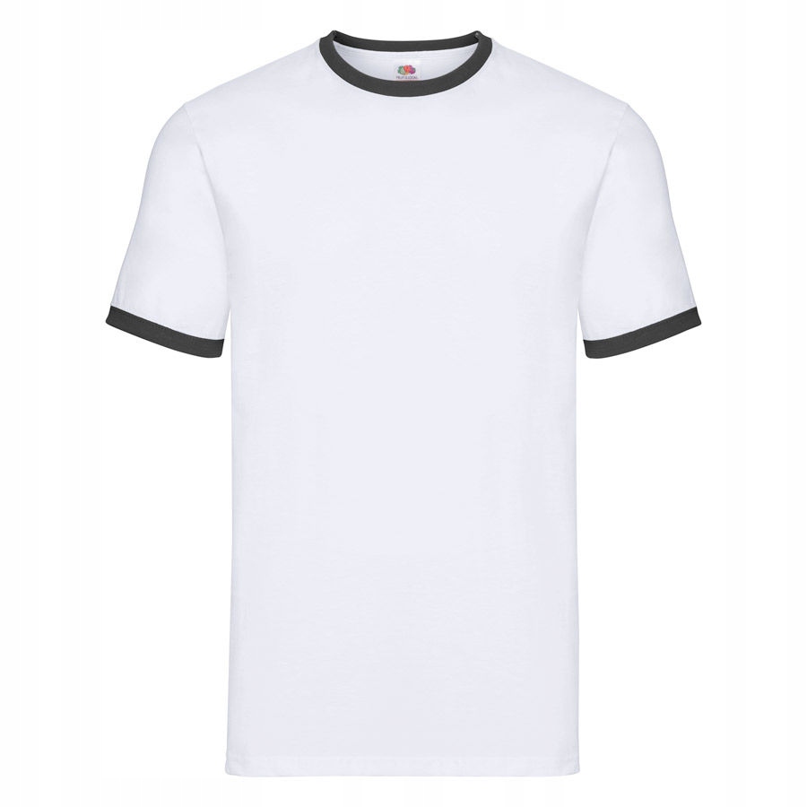 

Koszulka męska T-shirt Ringer biały/czarny 3XL