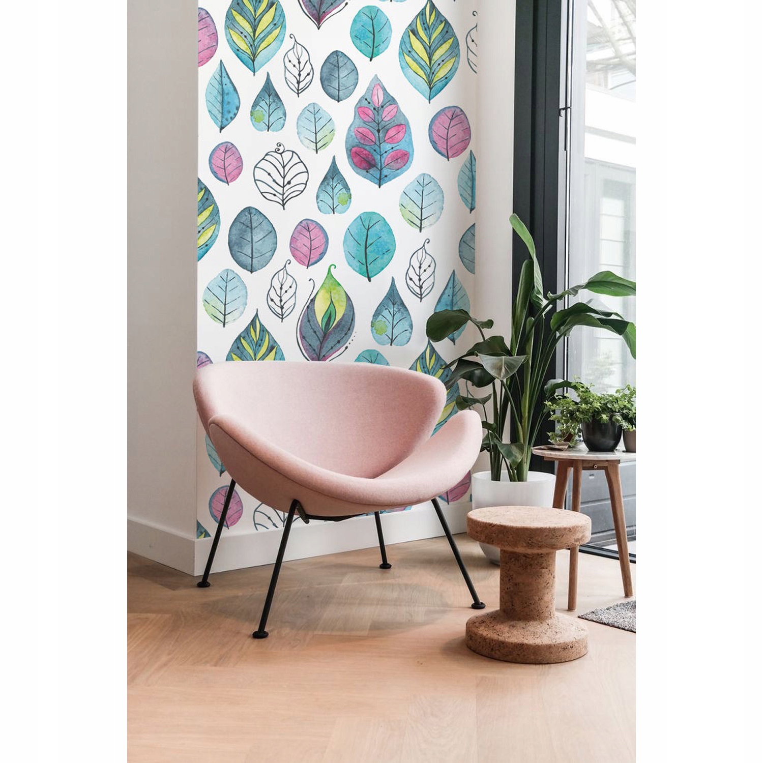 

Tapeta flizelina Kolorowe liście 152x104 cm + klej