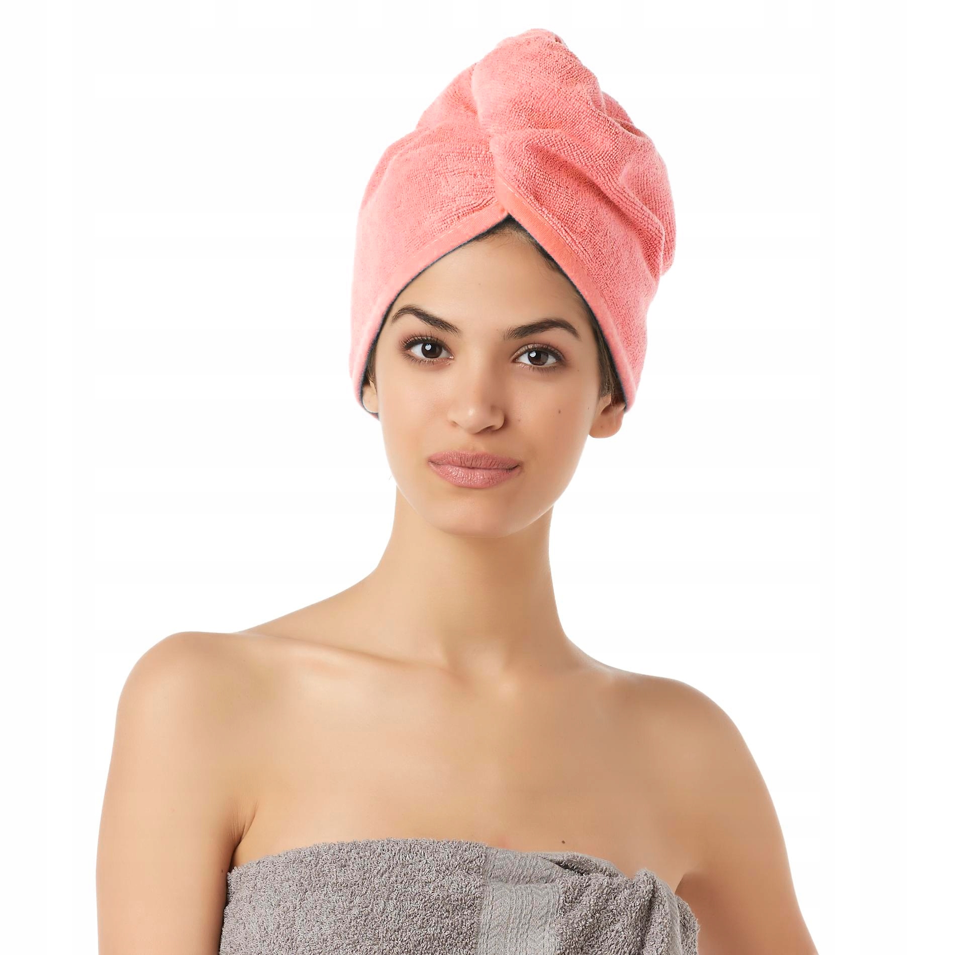 RĘCZNIK NA GŁOWĘ Z MIKROFIBRY TURBAN DO WŁOSÓW Materiał dominujący mikrofibra