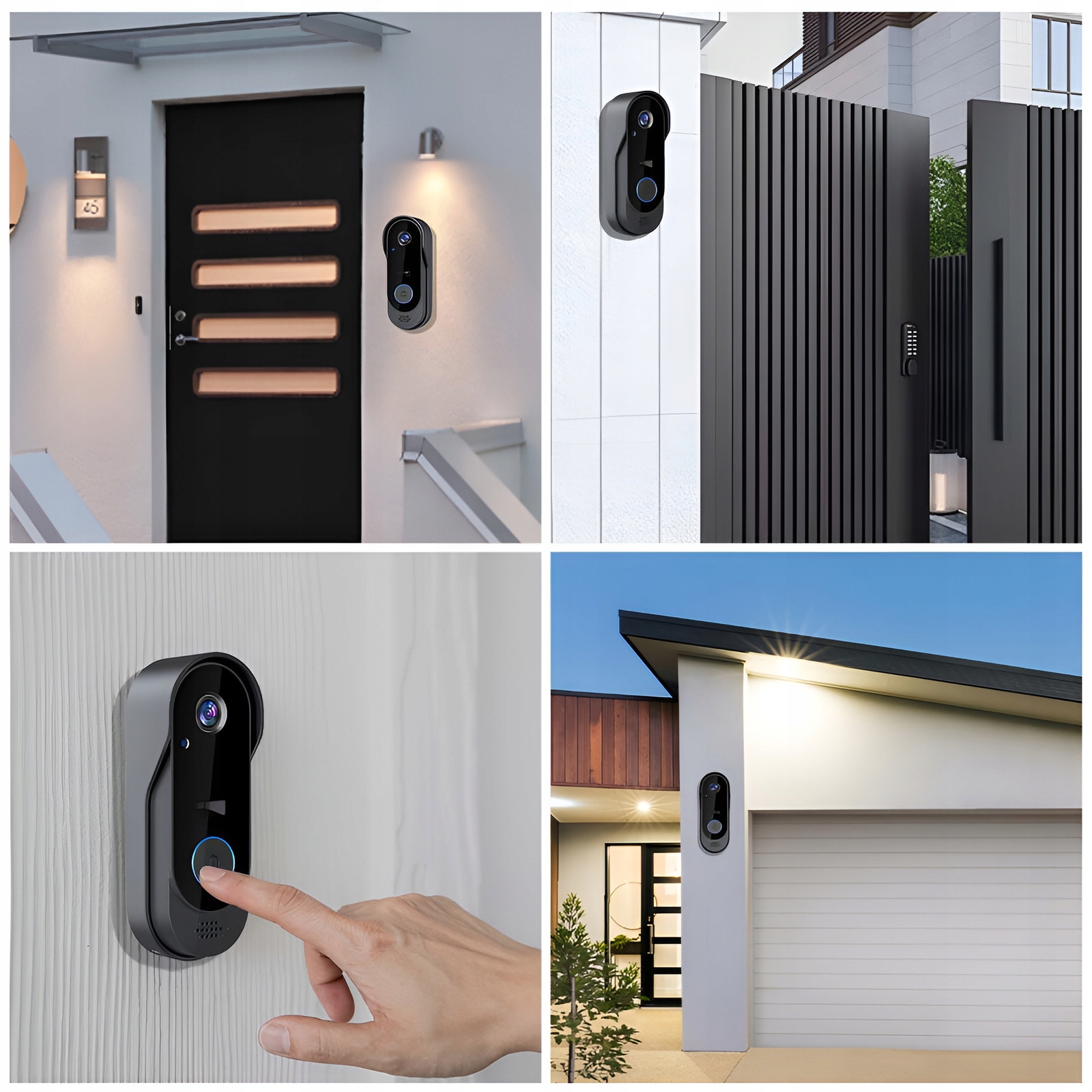 BEZPRZEWODOWY DZWONEK DO DRZWI, DZWONEK DO DRZWI WIDEO, NOKTOWIZOR, IP65 Marka bez marki