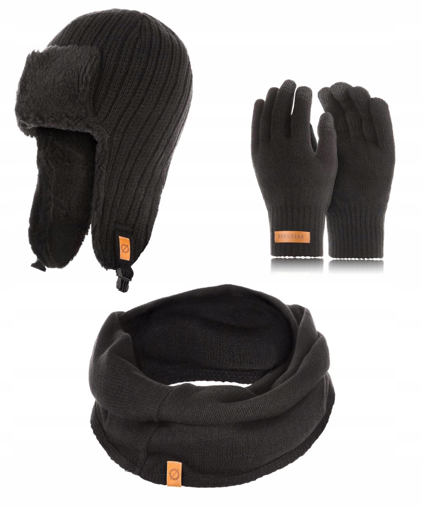 Elegantní pánská zimní sada Br?drene 3v1 černá