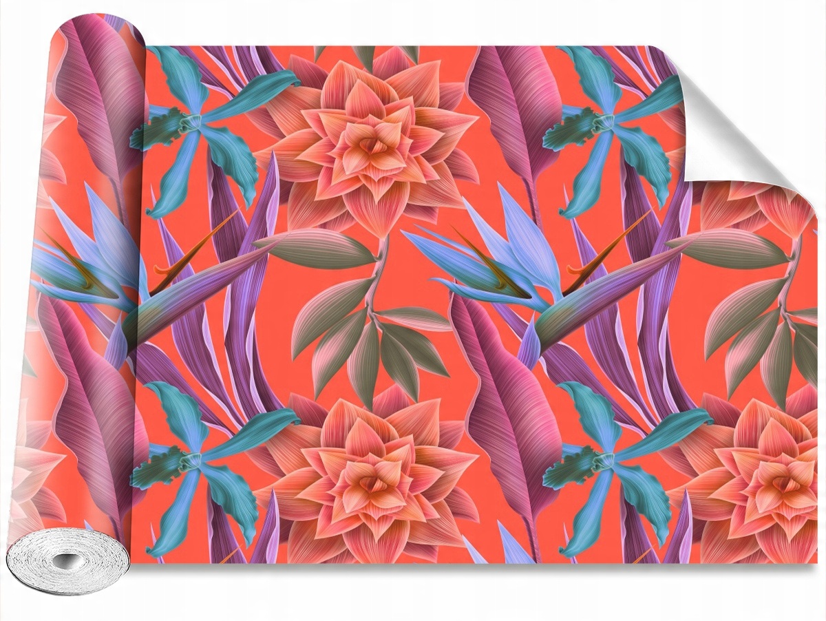 

Tapeta Samoprzylepna Tropikalne kwiaty 104x70