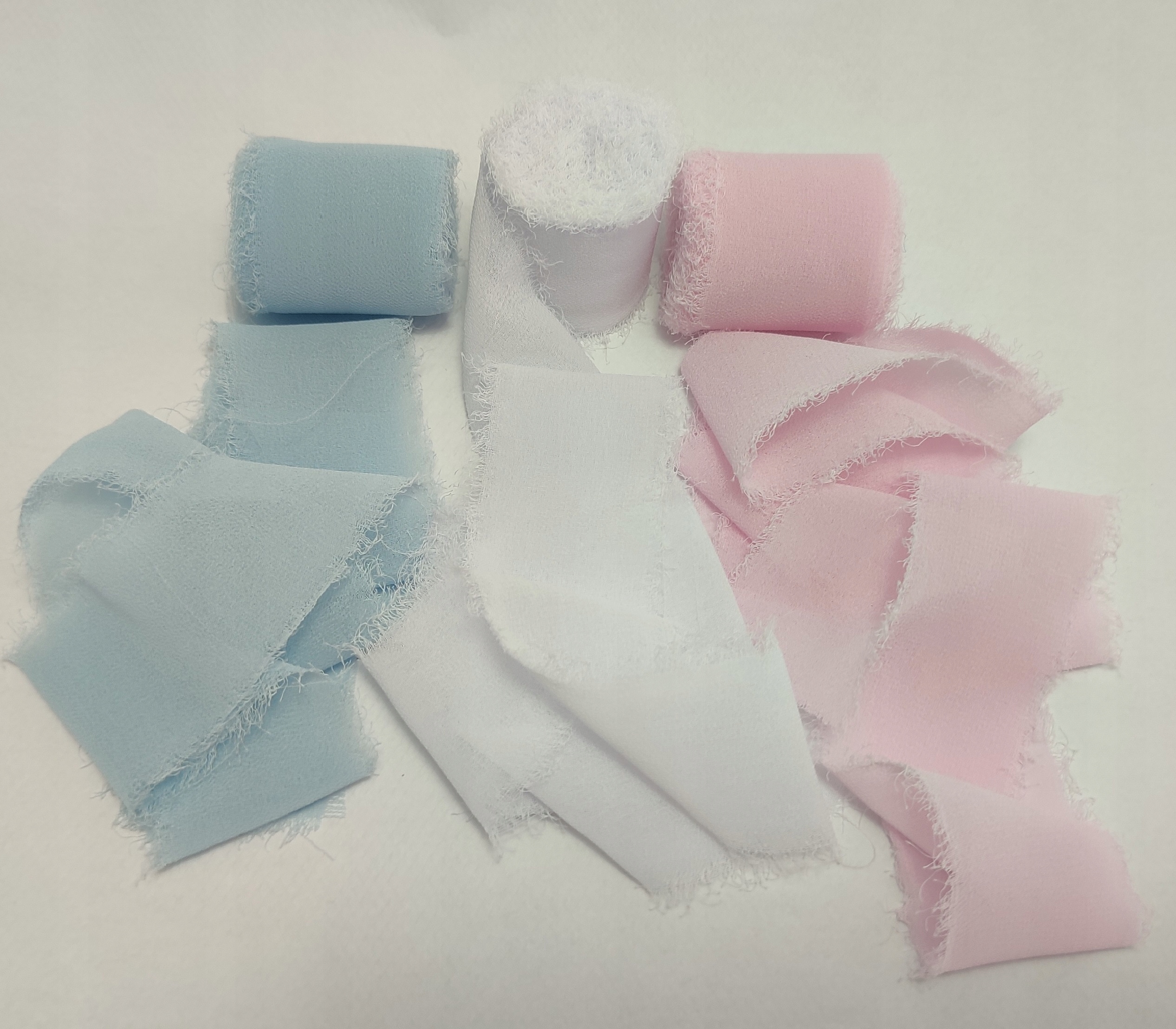 Šifonová stuha Balíček Baby Shower Light