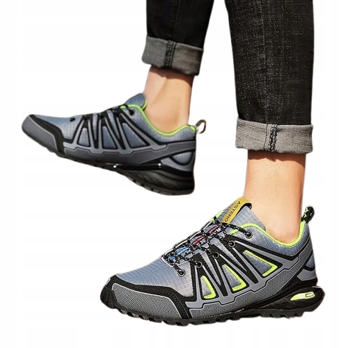 Astero Buty Trekkingowe Niskie Szare Sznurowane 46 Jop
