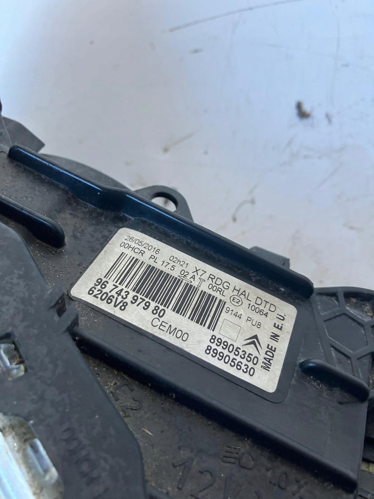 light right front CITROEN C5 III X7 LIFT LED 9674397980