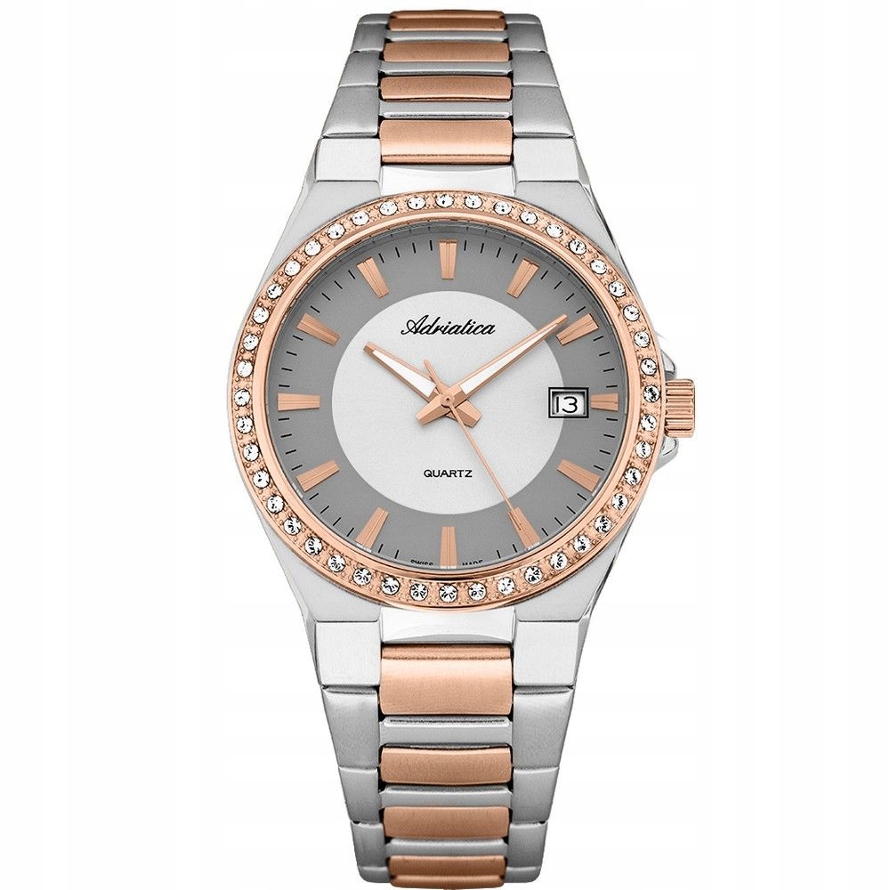 Dámské hodinky Adriatica na tahu A3804.R113QZ hodinky Swarovski