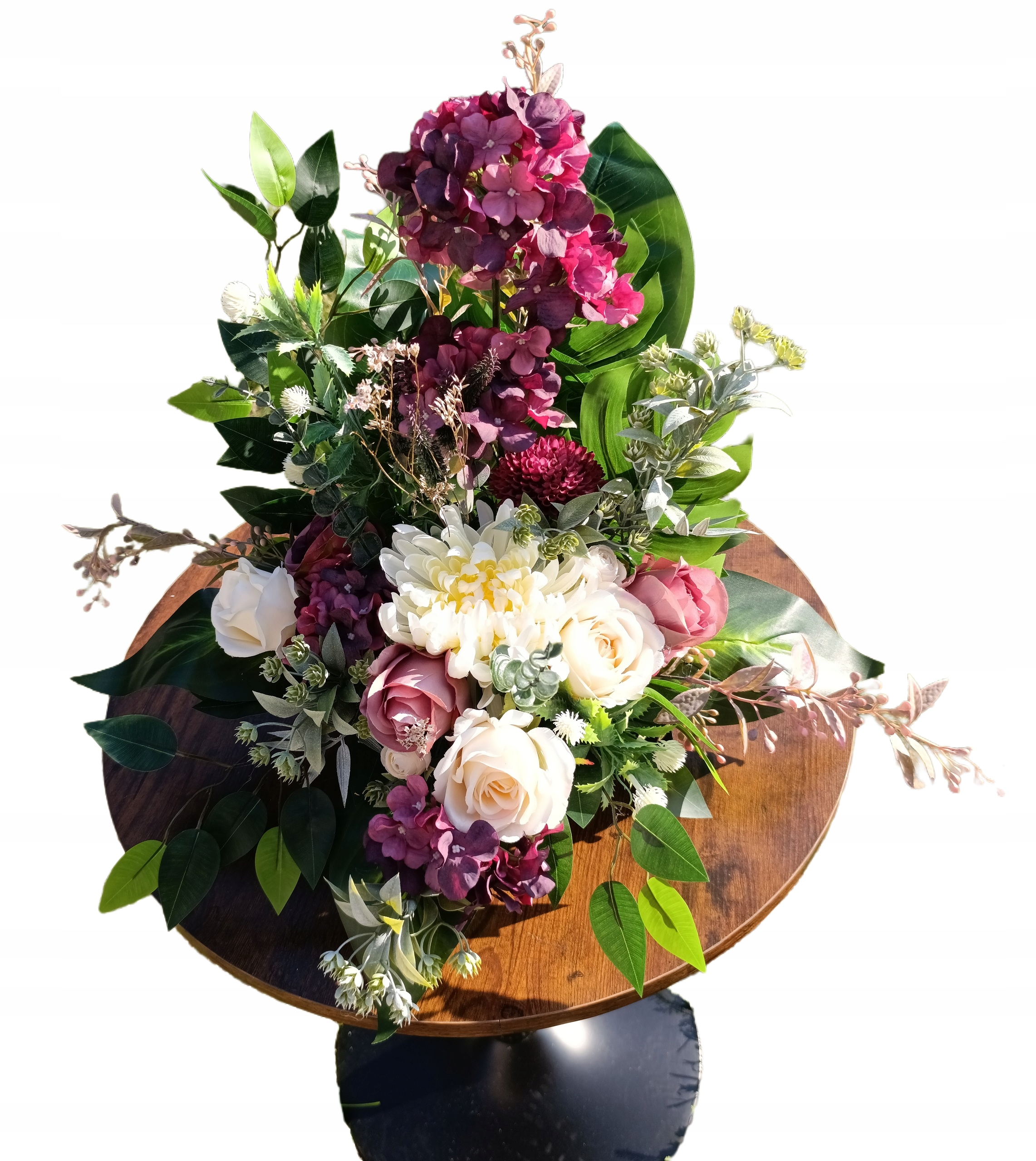 Svazek Dekorace Velký Kompozice Na Hrob Památník Hřbitov Umělé Květy