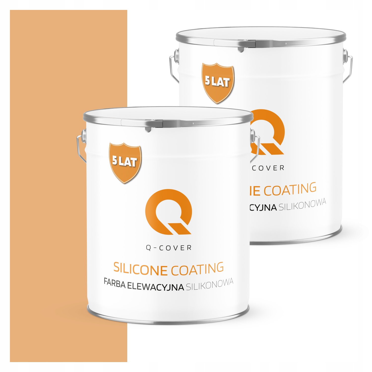 Fasádna farba 5 l silikónová Uv farba broskyňová