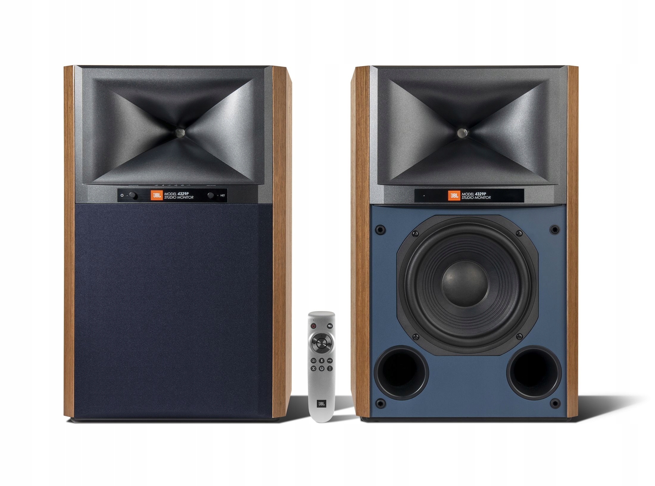 Jbl 4329P Studio Monitor Aktivní Stojanové Reproduktory Ořech Wifi Bt