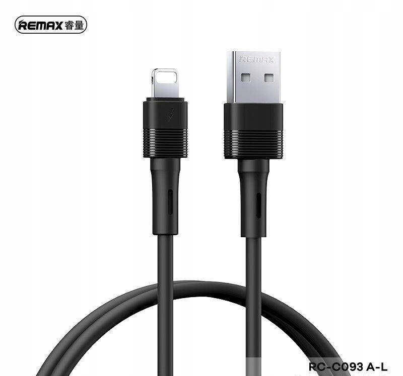 Kabel Remax Leya Series Rc- C093 2. 4A Usb/ Lightning 1M Black Remax