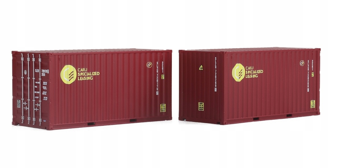 Námořní kontejnery 20 ft Caru Igra Model měřítko H0