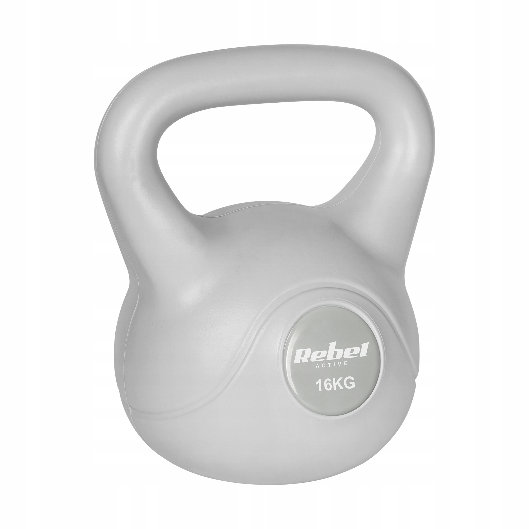 Kettlebell 16g szary kettle hantel odważnik kula do ćwiczeń Abs Rebel