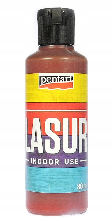 Bejca do drewna Lasur Pentart brązowa, 80 ml