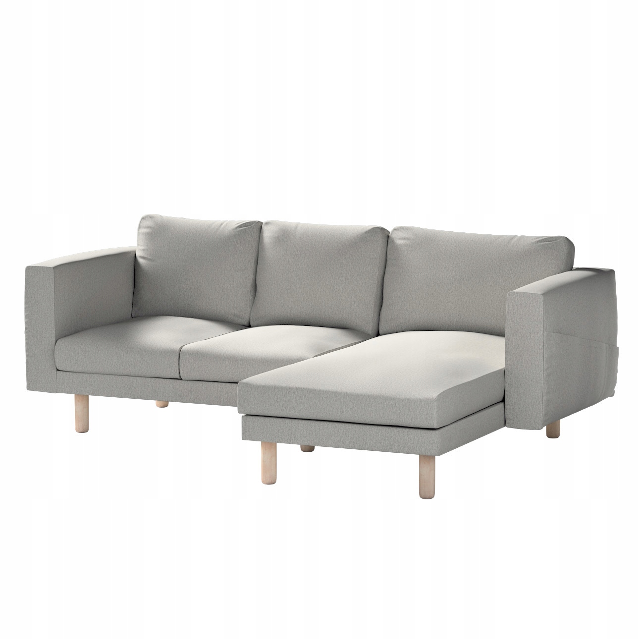 Dekoria potah na 3-místnou pohovku Norsborg s lenoškou Ikea, šedý