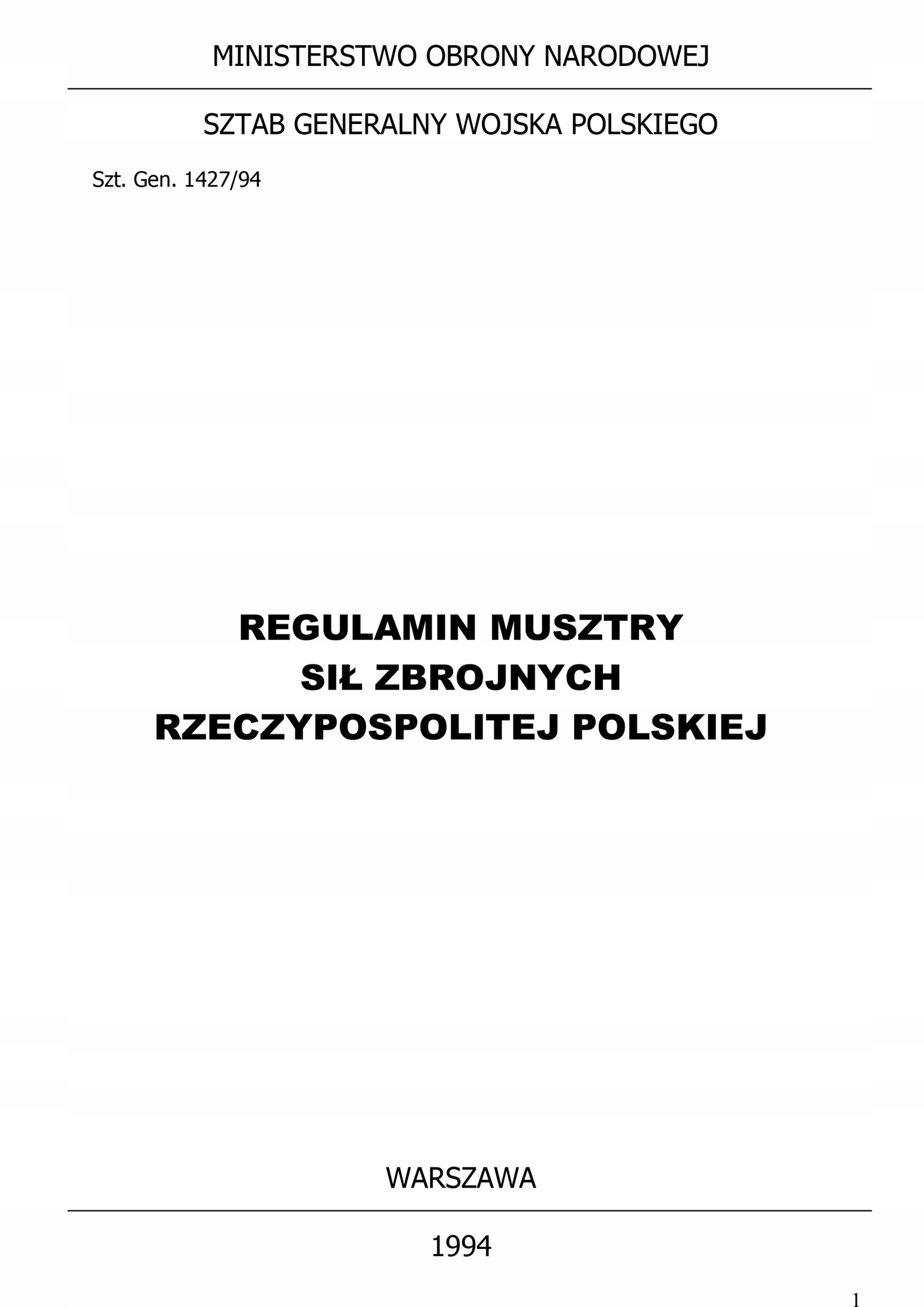 REGULAMIN MUSZTRY SIŁ ZBROJNYCH RZECZYPOSPOLITEJ POLSKIEJ - A5