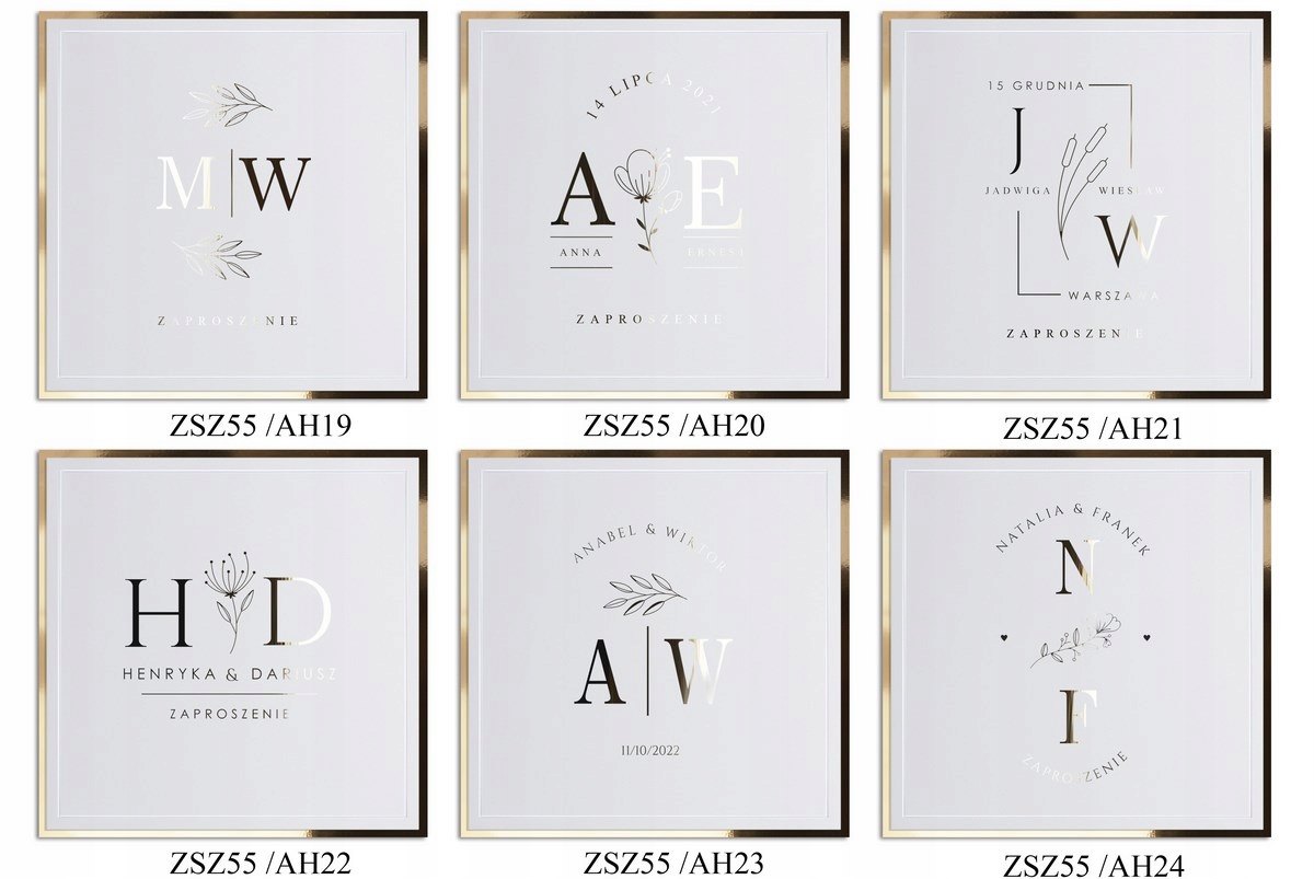 ZAPROSZENIA ŚLUBNE ZŁOTE SREBRNE ŚLUB ROSE GOLD Zdobienie sznurek