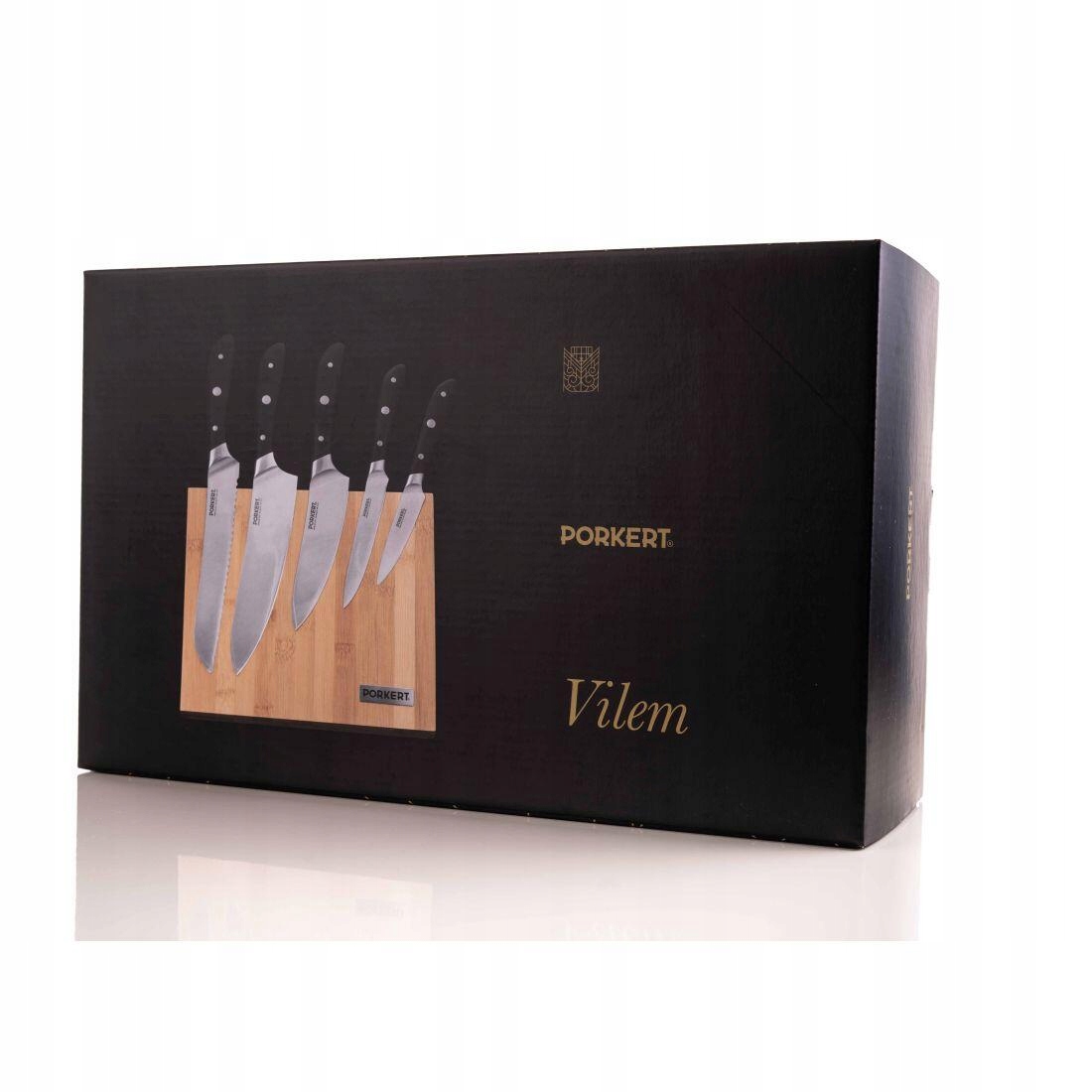 nôž Vilem sada 5diel. bambusový blok magnetický