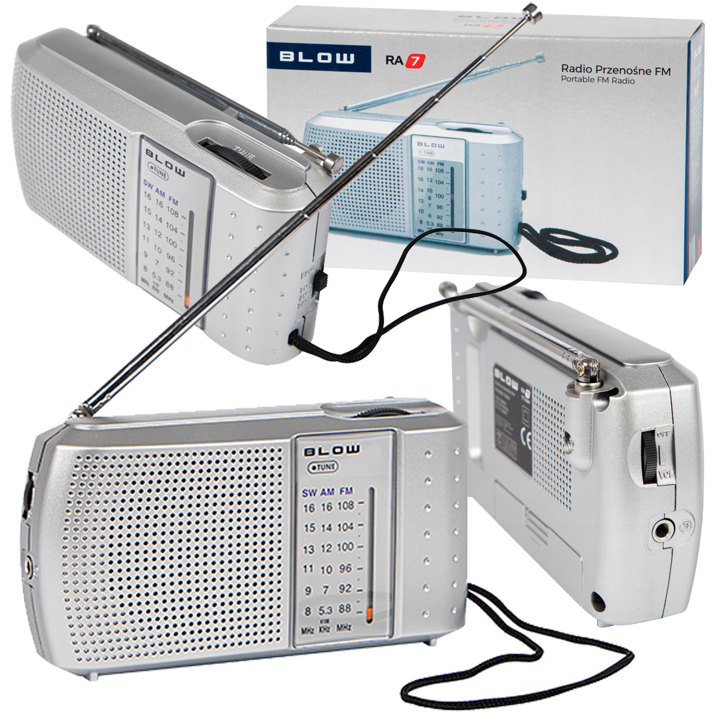 BEZPRZEWODOWE RADIO PRZENOŚNE KUCHENNE NA RYBY ANALOGOWE AM/FM + ZAWIESZKA