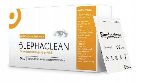 

Blephaclean Chusteczki do higieny powiek 20 sztuk