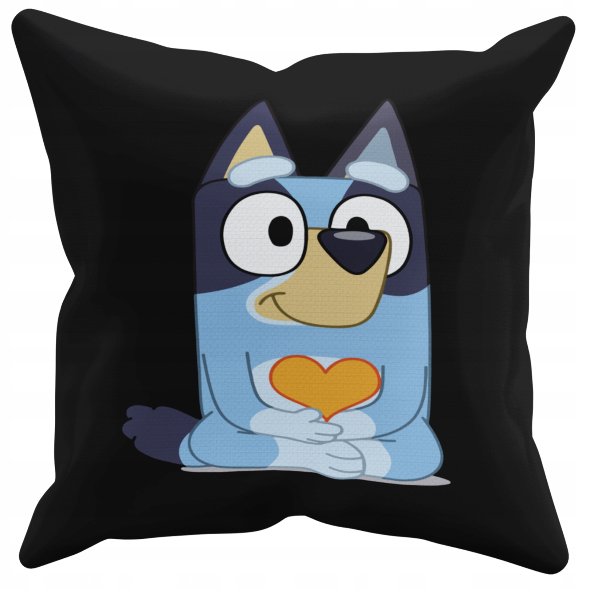 POSZEWKA NA PODUSZKĘ JAŚKA DO PRZEDSZKOLA NIEBIESKI PIES + IMIĘ GRATIS Kolor dominujący czerń