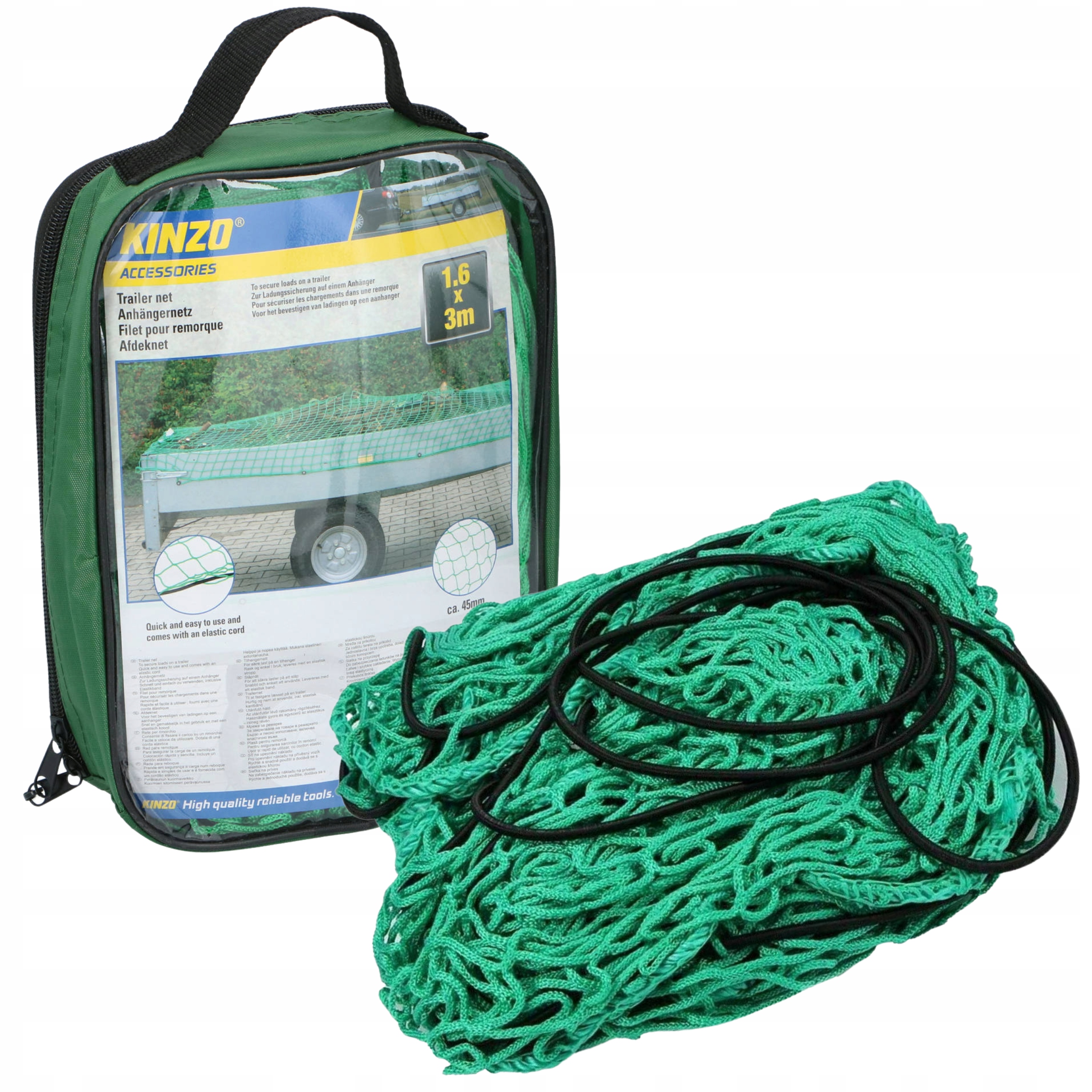 SIATKA ZABEZPIECZAJĄCA NA PRZYCZEPKĘ 1,6x3m KINZO EAN (GTIN) 8711252172392