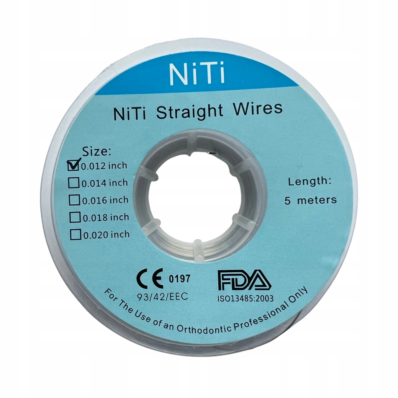 Drut orto szpula niklowo-tytanowy NiTi prosty 014