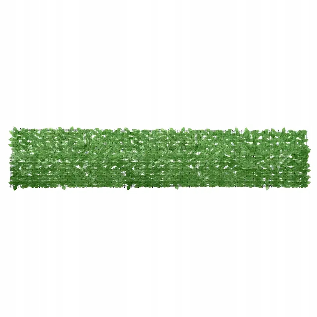 Paraván ze zelených listů 400 x 75 cm, polyetylen/tkanina