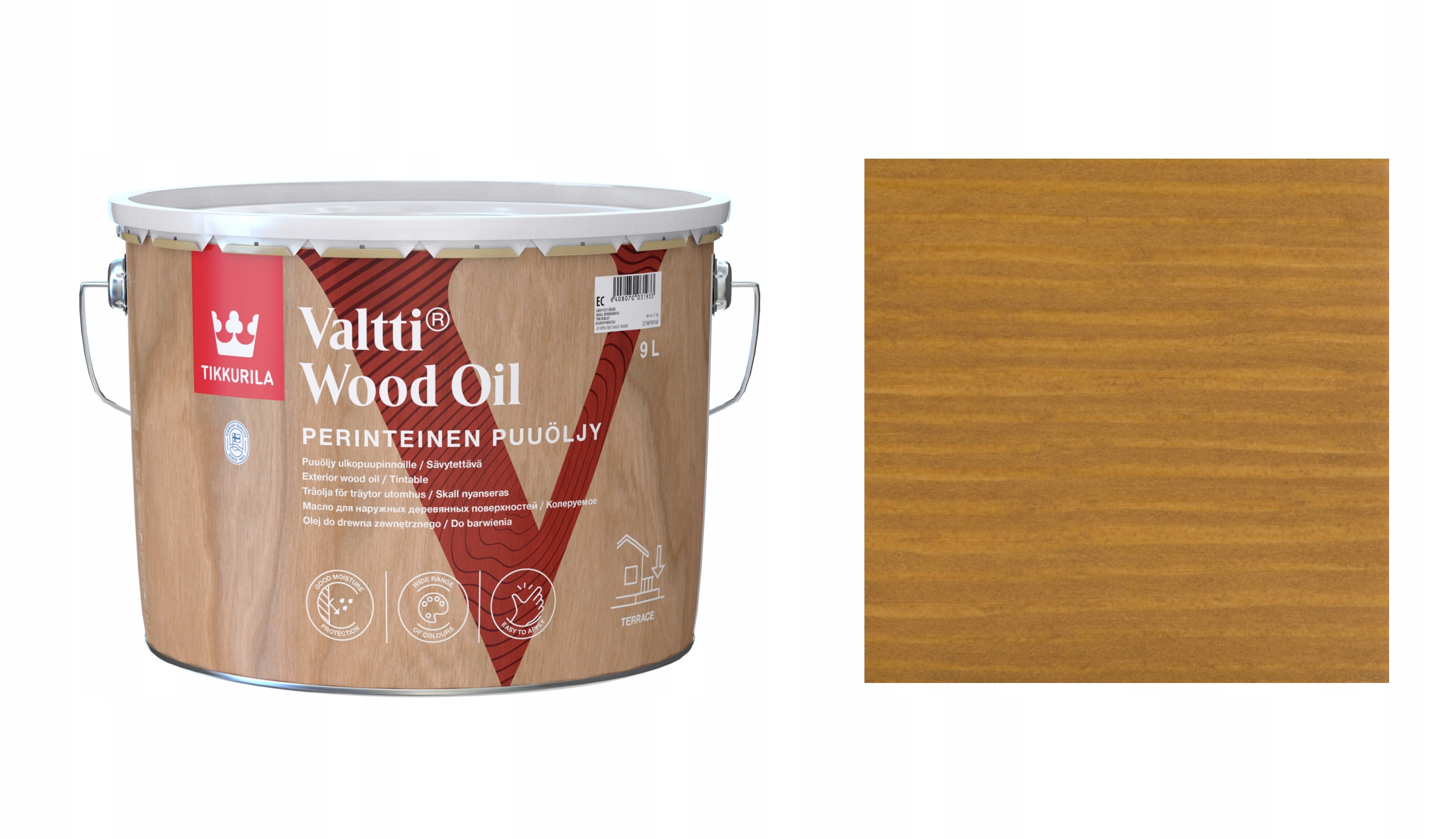 Tikkurila Valtti Wood Oil 9L 5070 Ruoko Olej Rozpuszczalnikowy Ochronny