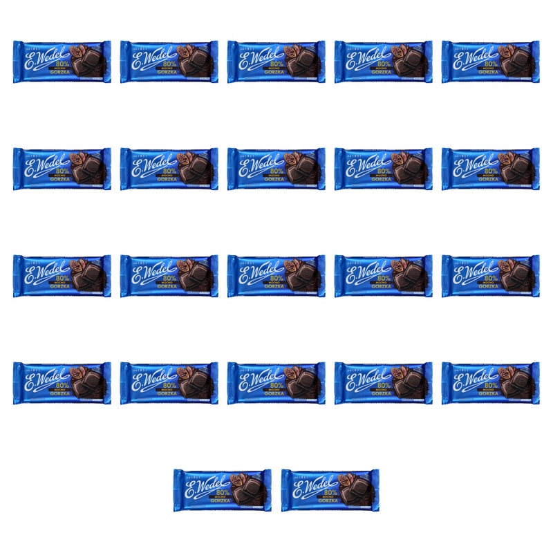 E. Wedel Čokoláda Silně hořká 80 % 80 g X22