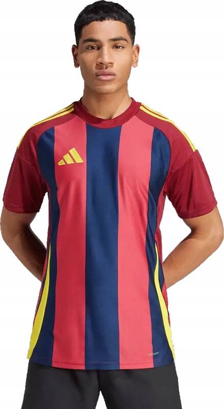 Pánský fotbalový dres Adidas Striped 24 červeno-modrý