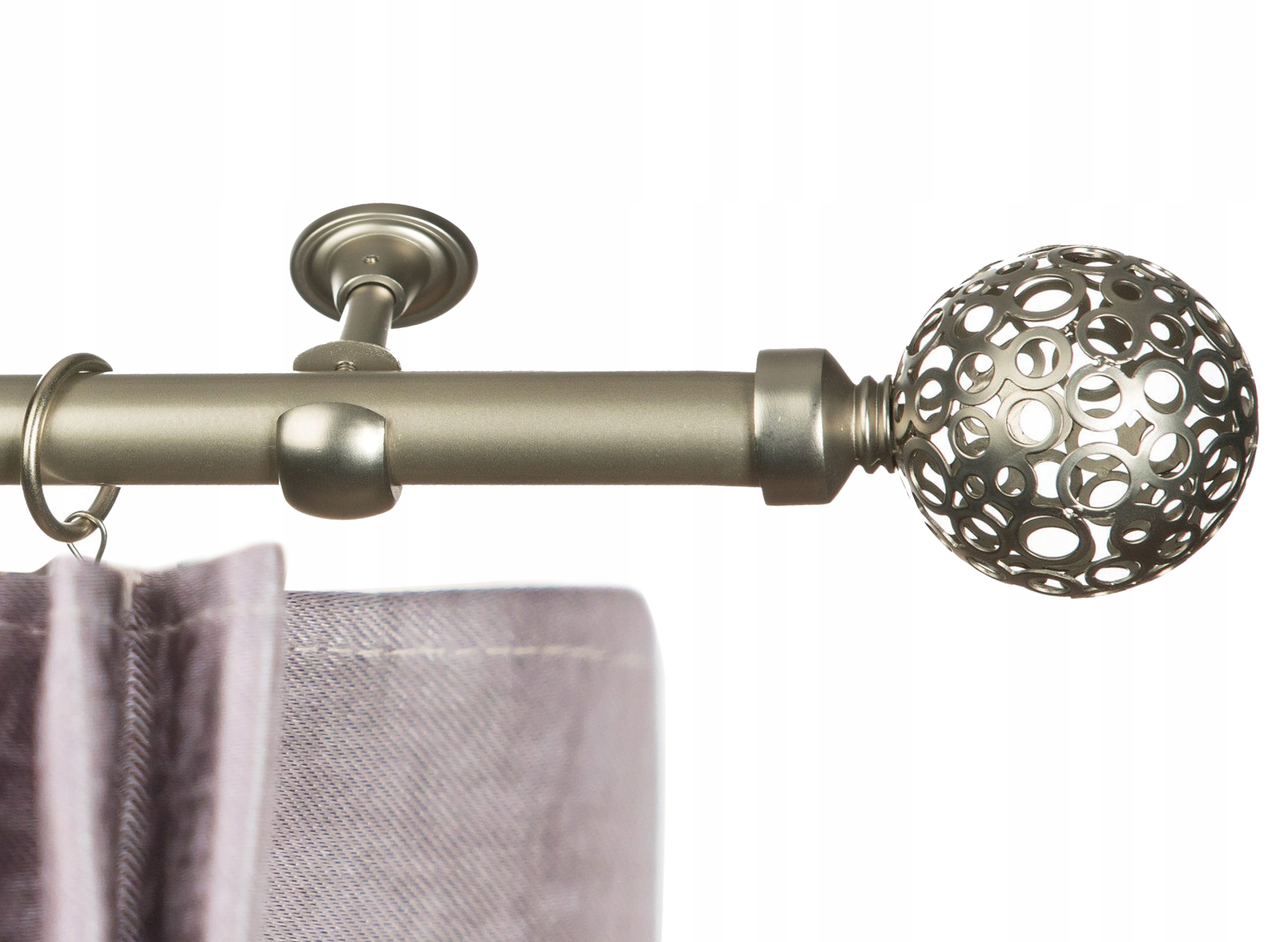 

Karnisz metalowy pojedynczy Fi 19mm 200cm