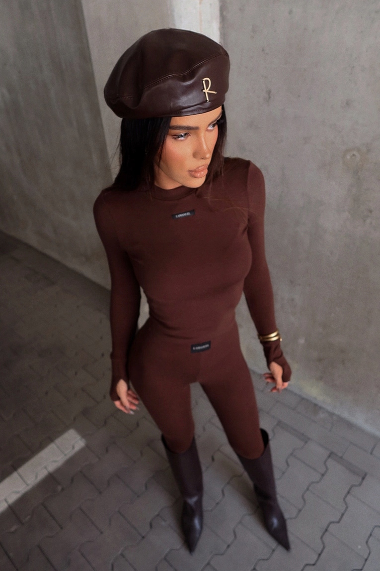 Dámský top Lamanuel Fusion čokoláda Xs