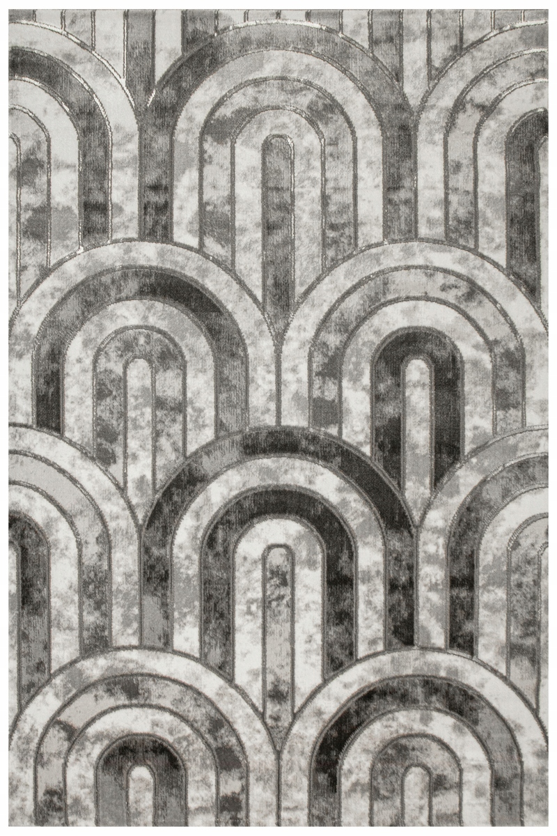 200x290 cm Dywan Felix Jak Marur Półkola Srebrny Szary