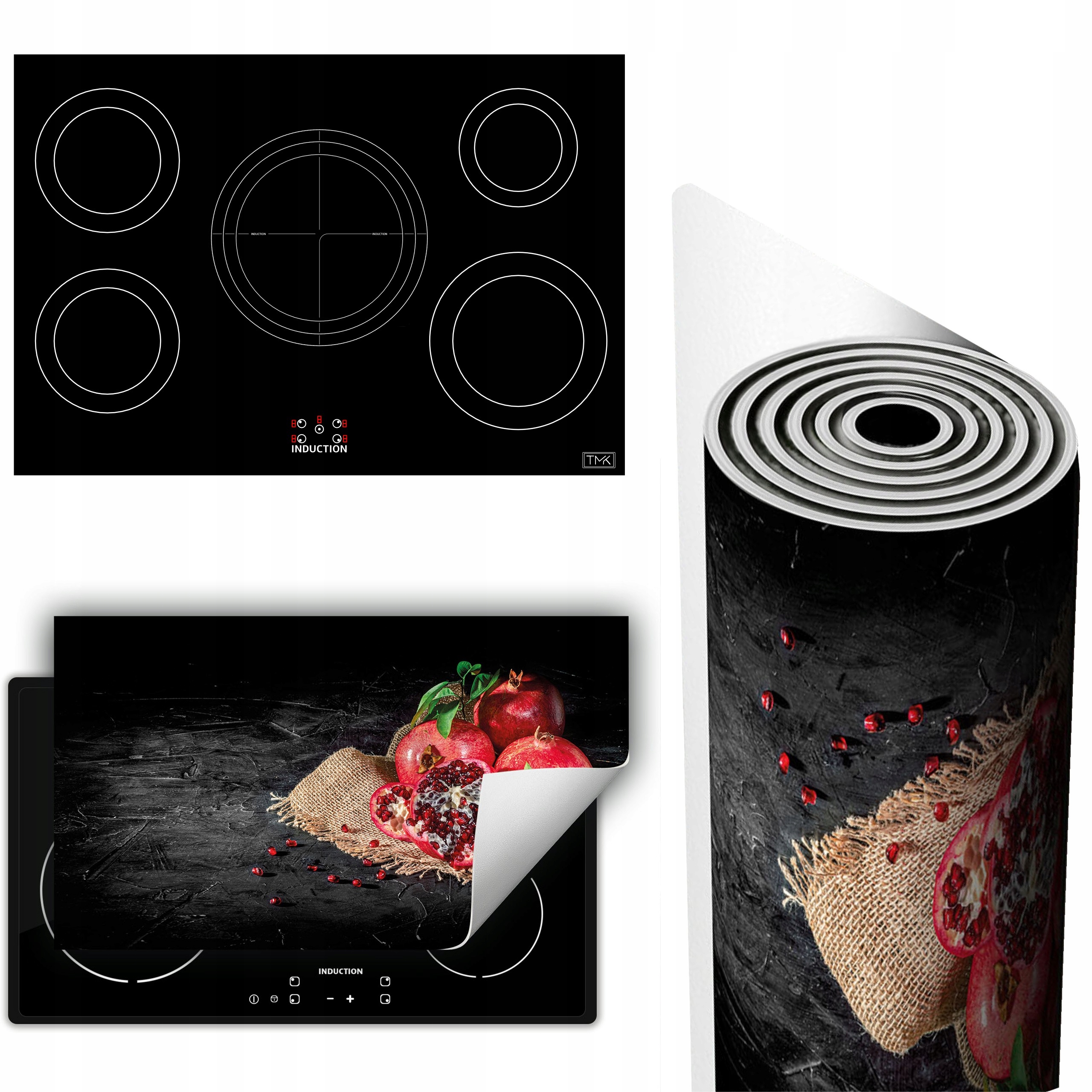 Vinylová Podložka Ochrana Kuchyňské Desky 90x52 kytice ovoce