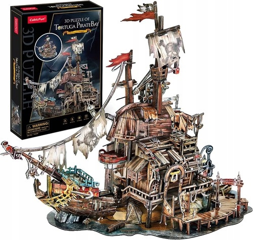 

Puzzle 3D Tortuga zatoka piratów