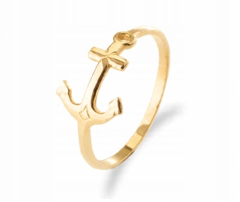 

Złoty Pierścionek Kotwica Sailor Anchor 585 R:10