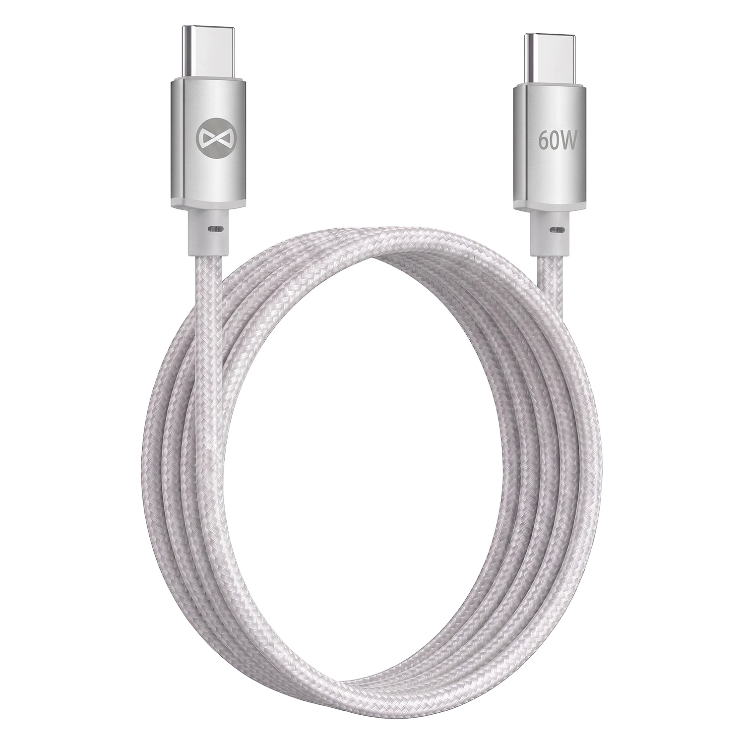 Forever kabel Vibe Usb- C Usb- C 1,0 m 60W srebrny Forever