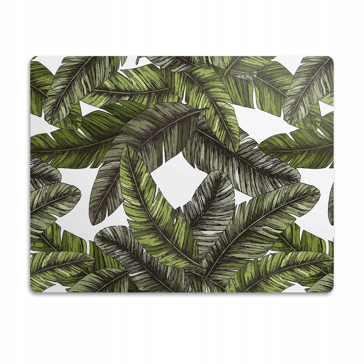 Levně Voděodolná podložka pod misku Listy džungle 90x60 cm