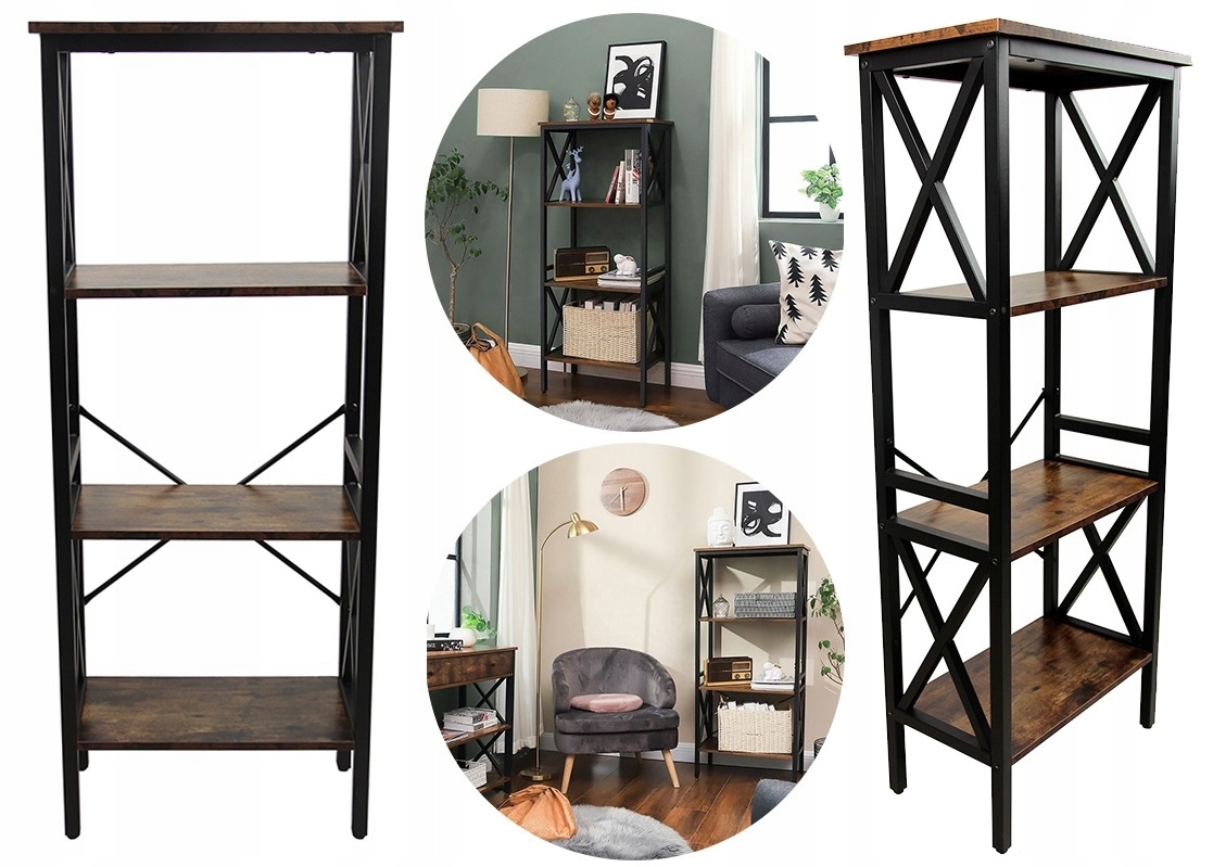 

Regał Półka Rustykalna Industrial vintage retro