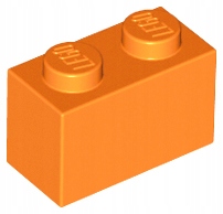 

Lego 3004 Pomarańcz 1x2 brick klocek Nowy 1szt