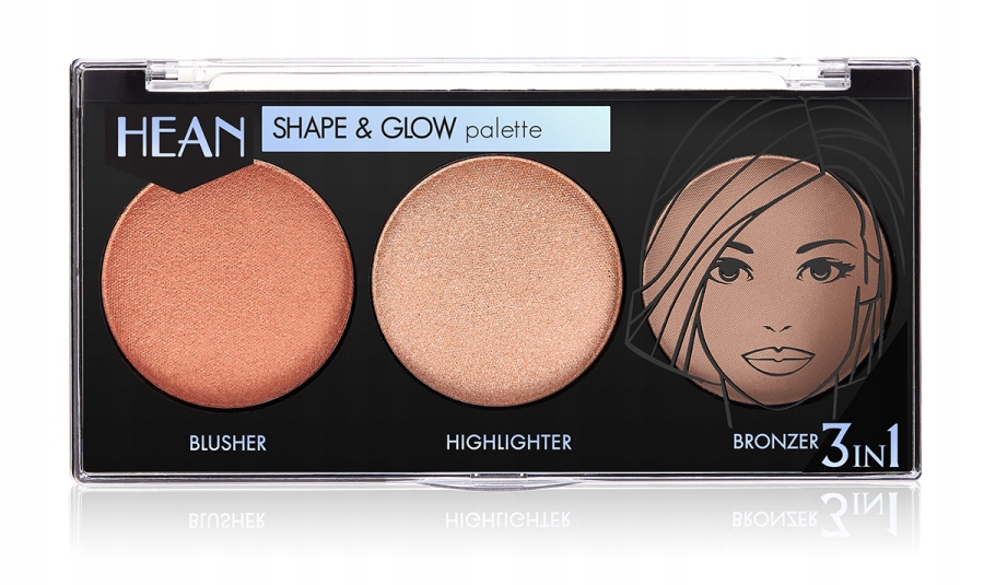 HEAN SHAPE & GLOW Paletka modelująca 3 in 1 Rodzaj paleta