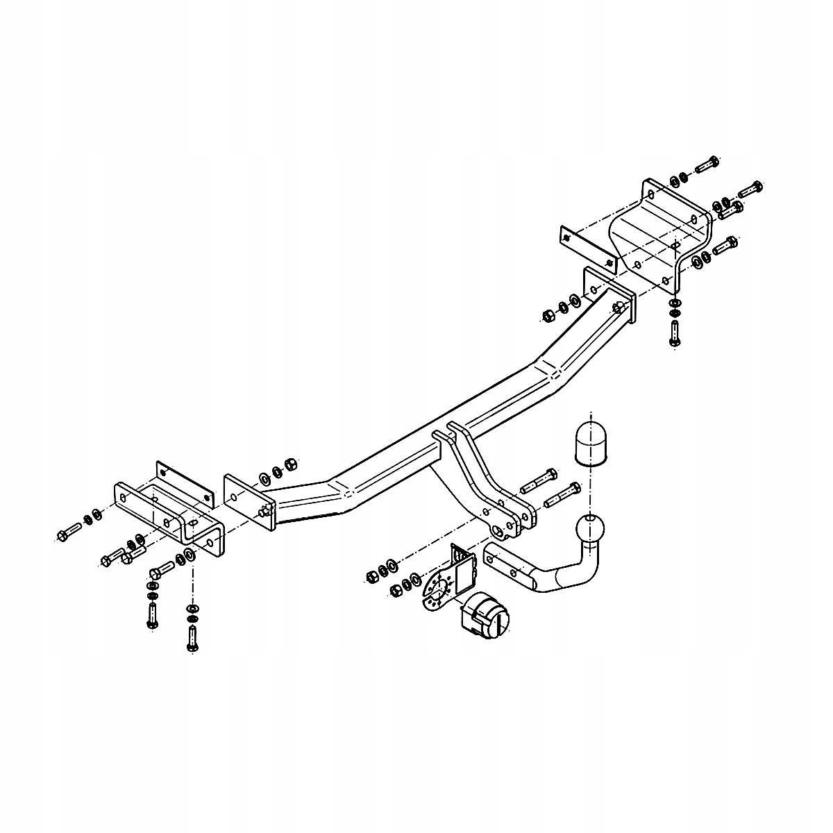 Hak holowniczy Hyundai i30 GD II 2 Hatchback 12-16 MODUŁ 13 PIN GRATIS Nowy Producent Steinhof