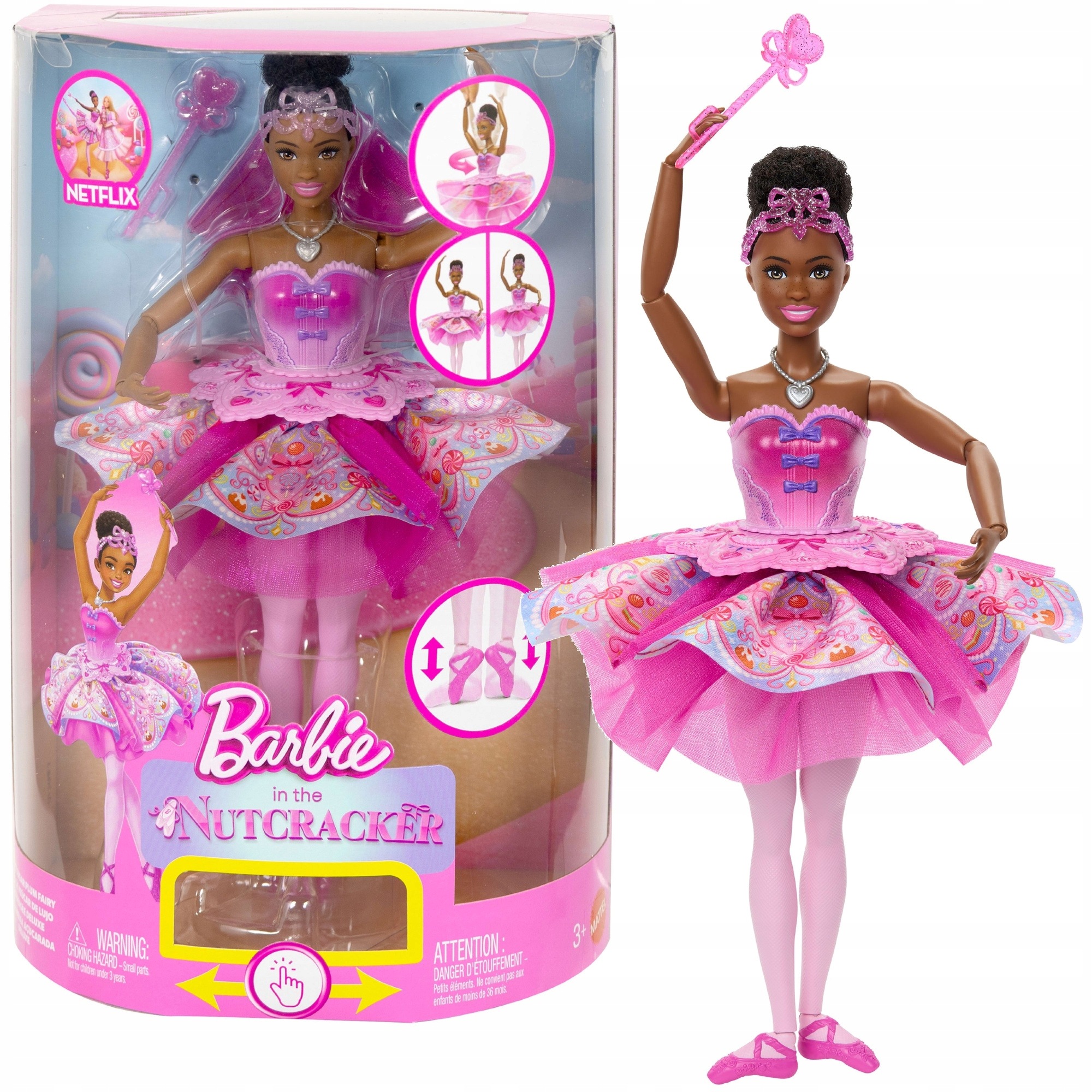 Lalka Barbie Dziadek do Orzechów Cukrowa Wróżka JLW54
