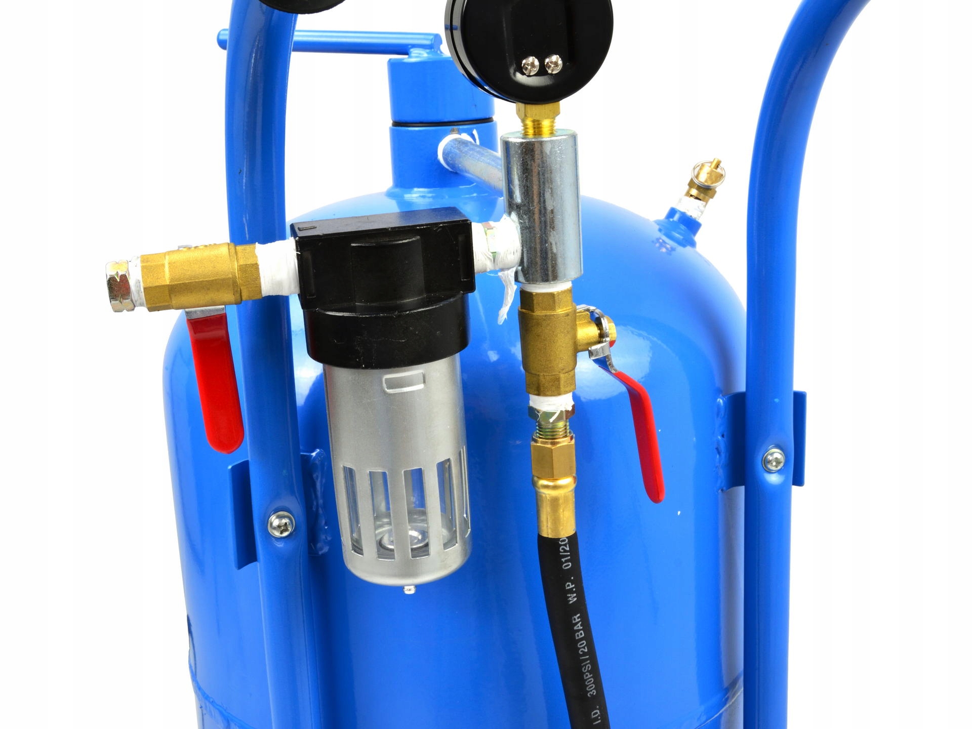 PIASKARKA Syfonowa GEKO Zbiornik 38l Ciśnienie 4,1-8,6 bar MANOMETR 4 Dysze Marka Geko