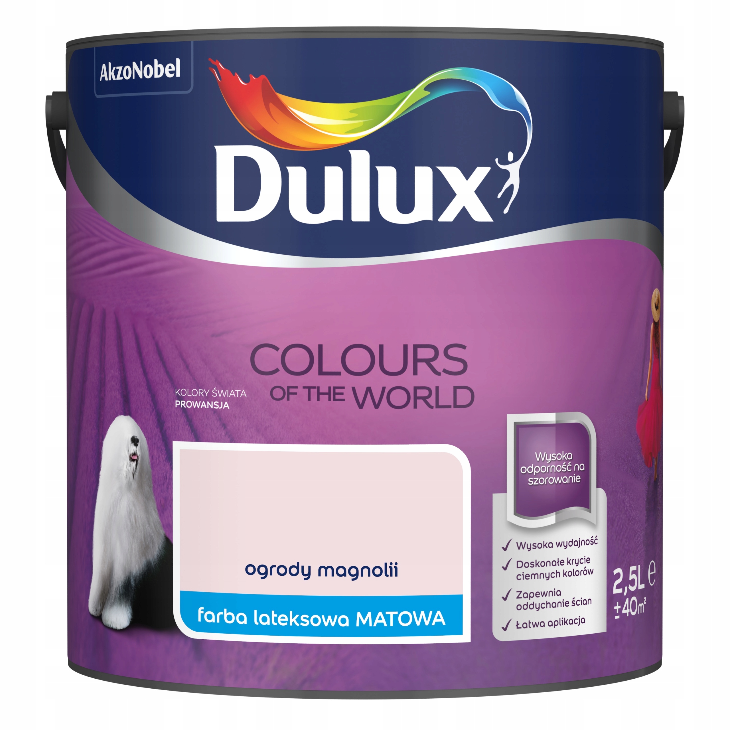 

Farba Dulux Świata Ogrody Magnolii 2,5L