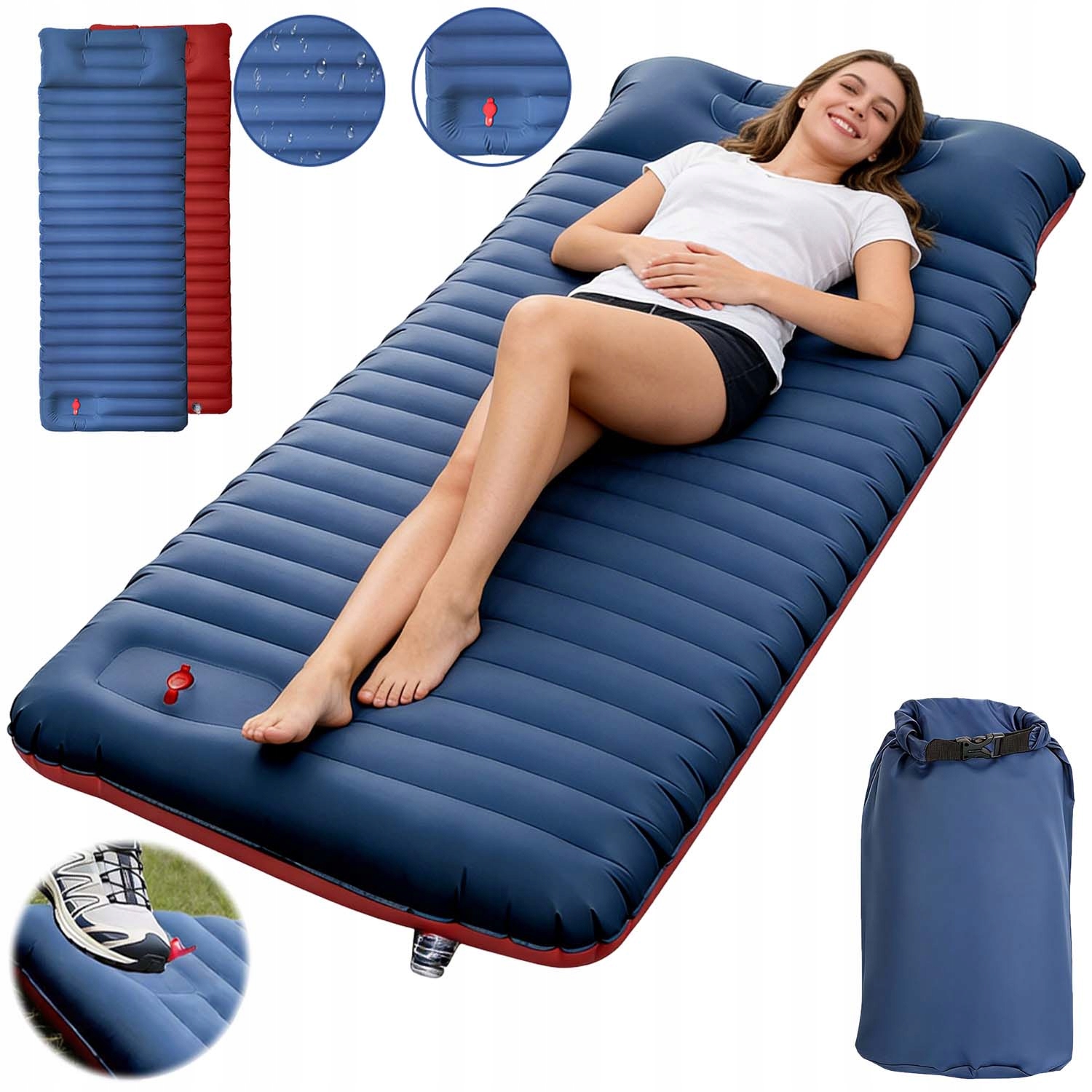 Matrace Ultralehká Vestavěná Pumpa 190*60 CM