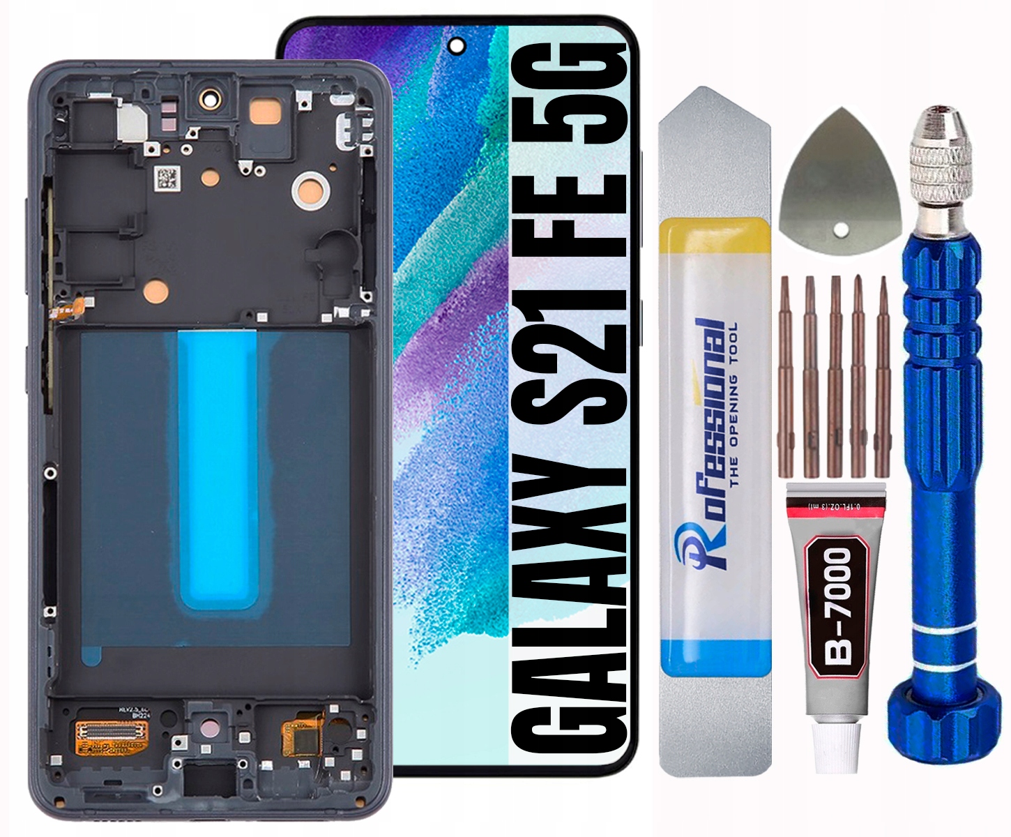 Displej Pro Samsung Galaxy S21 Fe 5G G990 Plná Velikost Oled LCD Rámeček